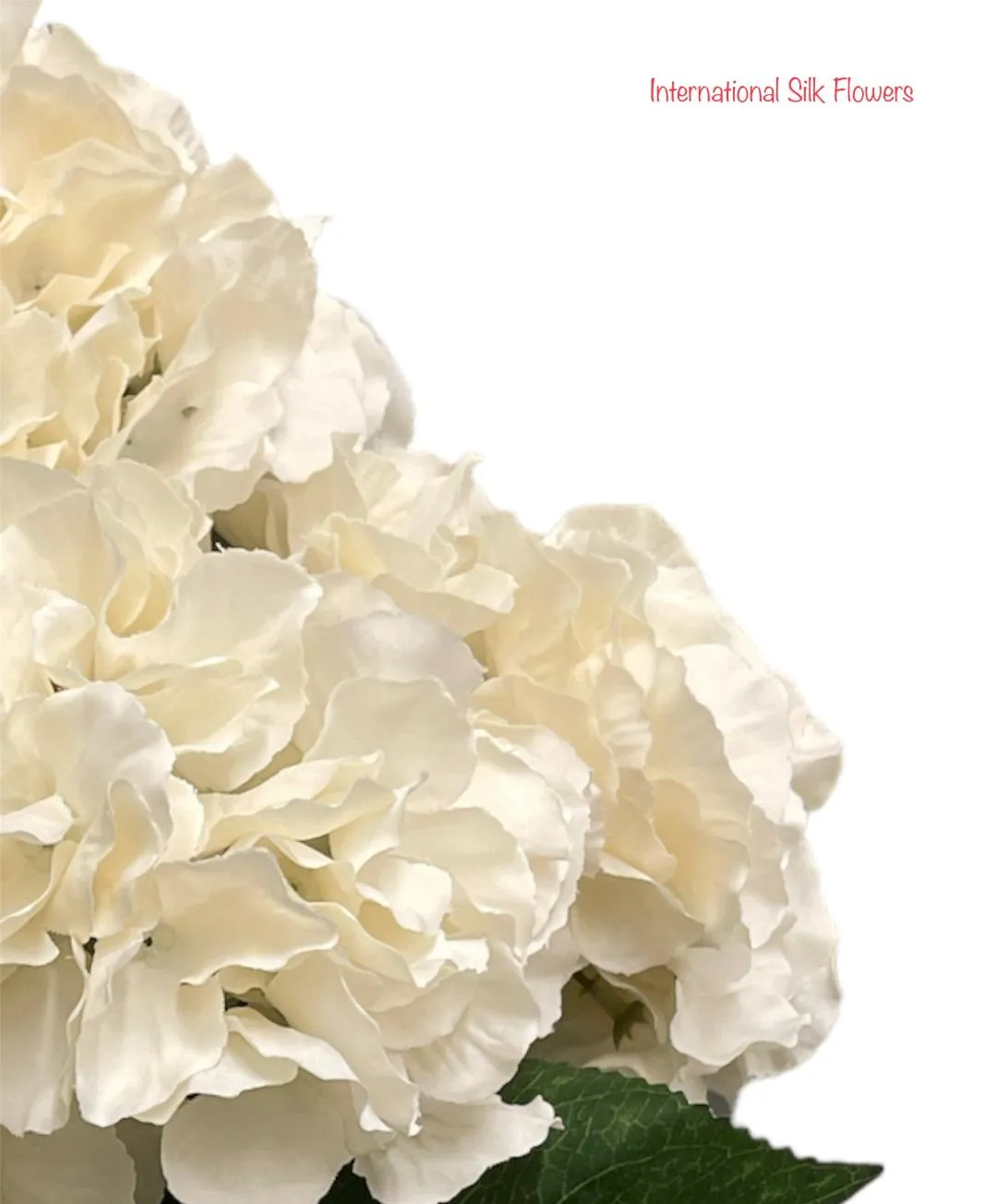 18" Silk Pongee Hydrangea Bush ( INT001-New Beige )