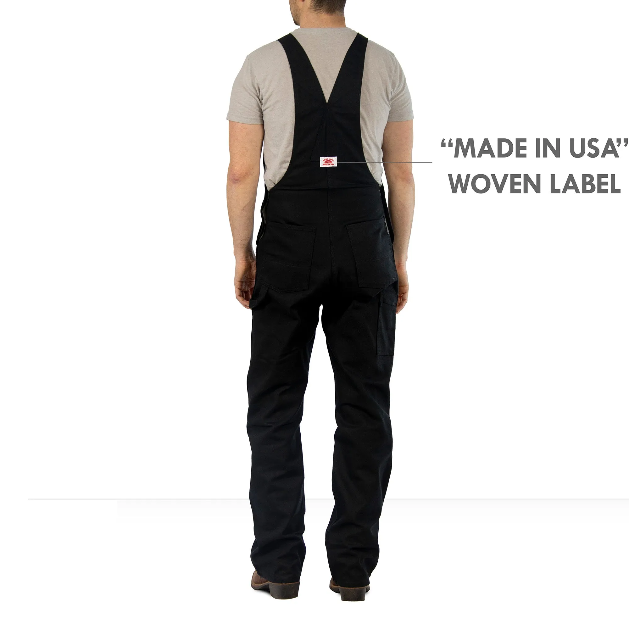 #383 Made in USA Heavy Duty Black Duck Bib Overalls