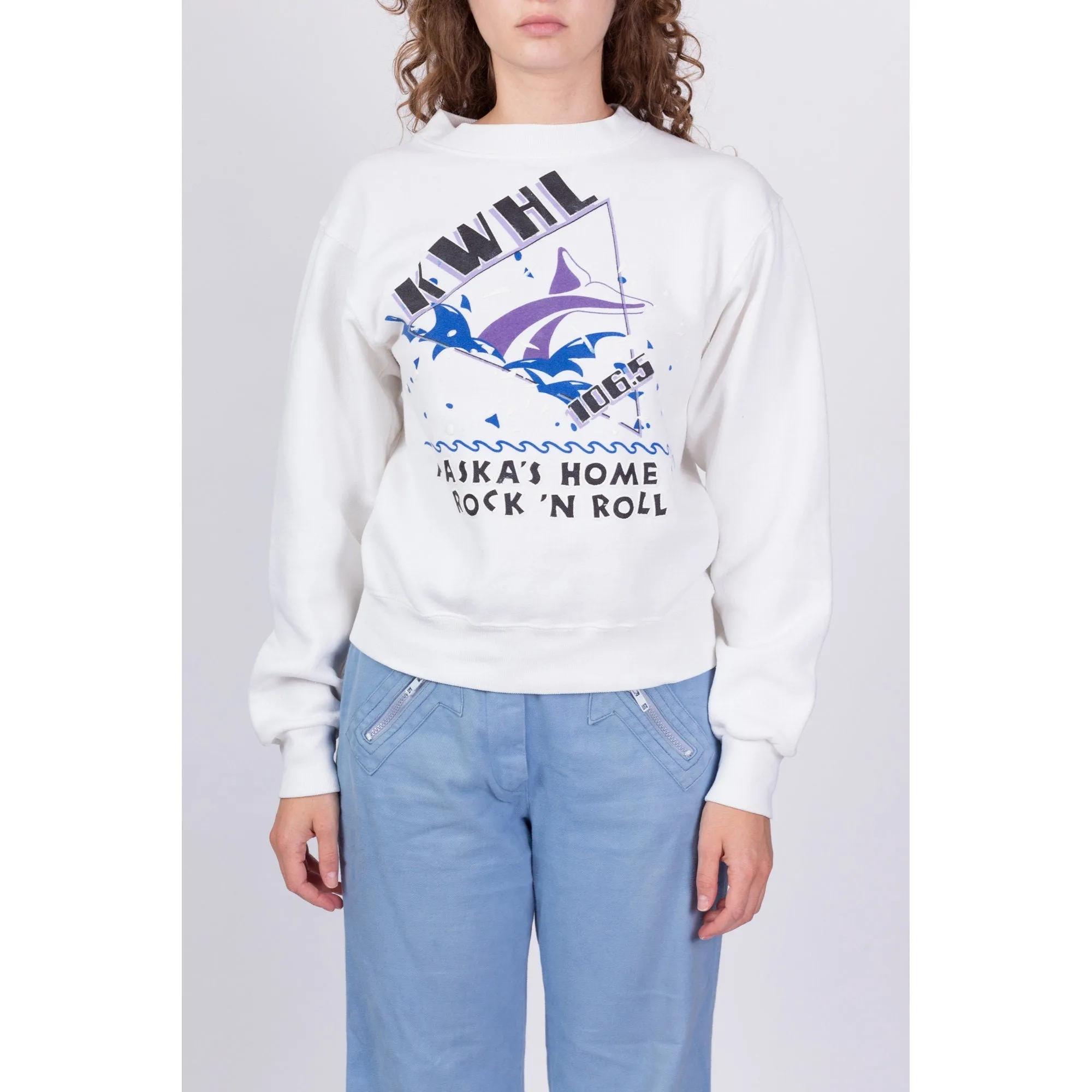 80s KWHL 106.5 Alaska Sweatshirt - Small