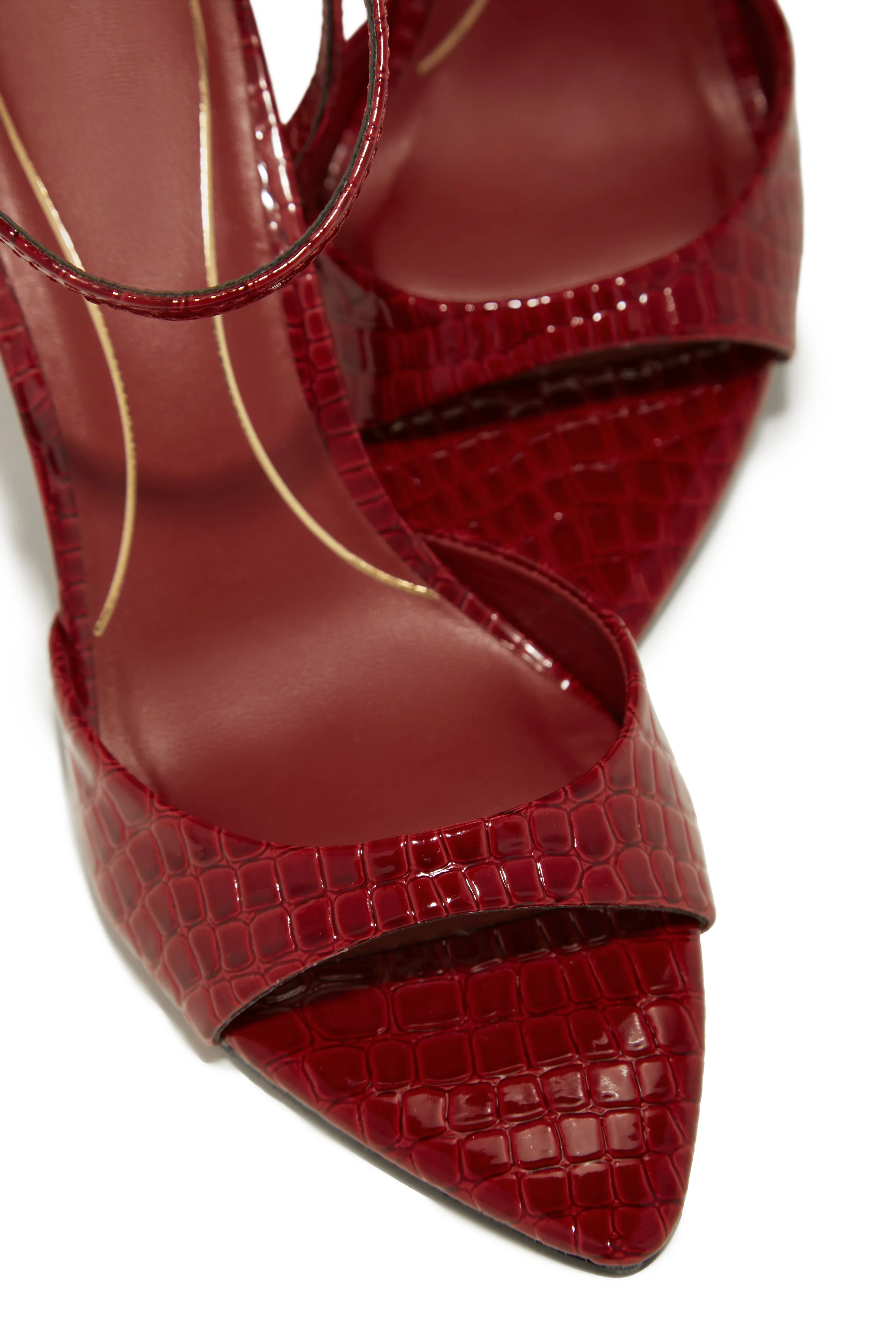 Azani Mary Jane Strap Heels - Cherry