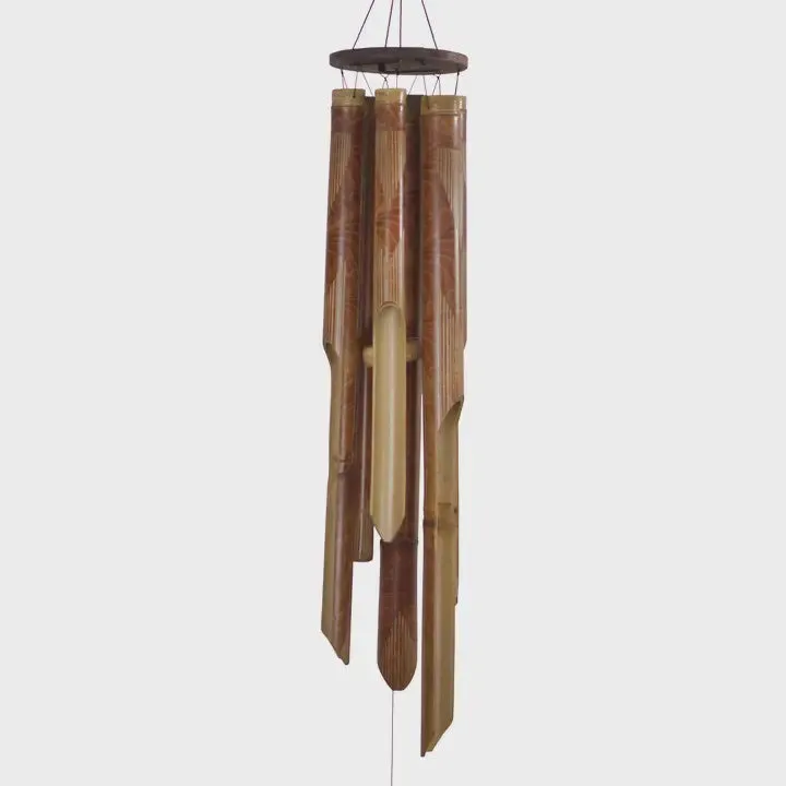 Bamboo Wind Chimes - Elegant Auburn