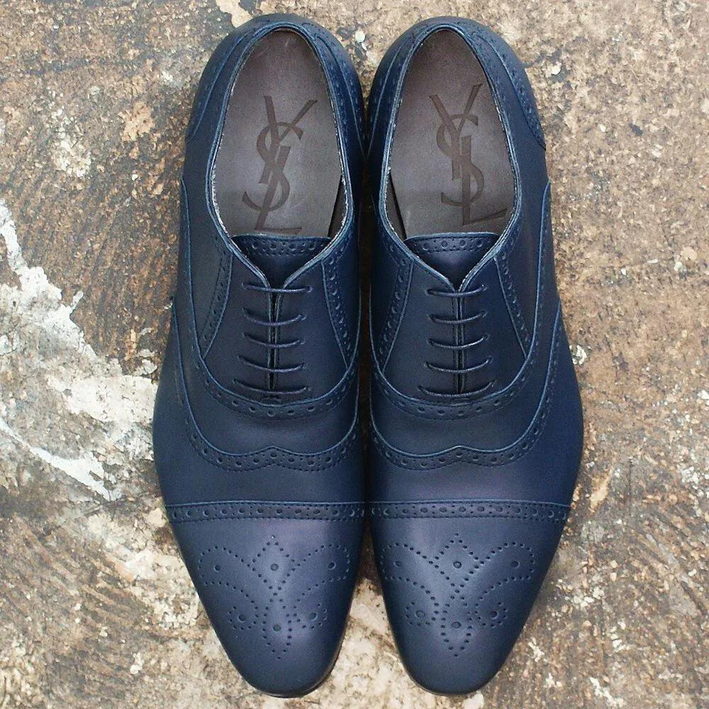 Blue 'Faubourg' Oxford Shoes