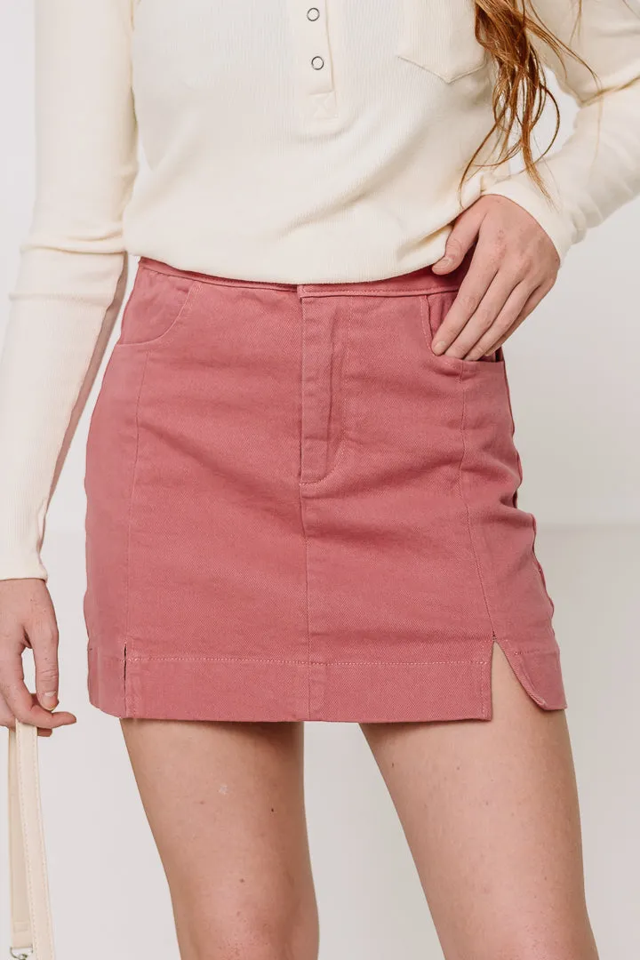 Can't Be Out Done Denim Skort