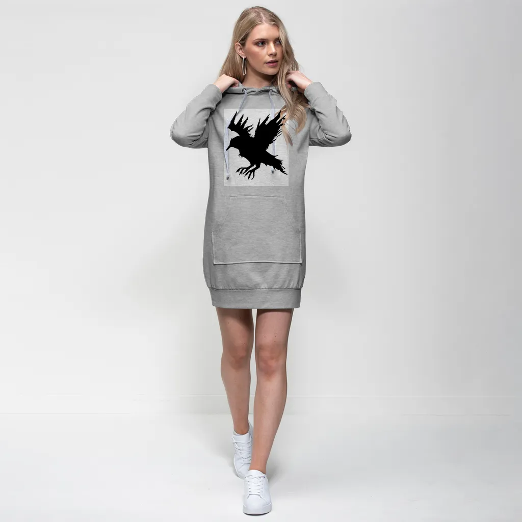 Crow Premium Adult Hoodie Dress