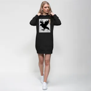 Crow Premium Adult Hoodie Dress