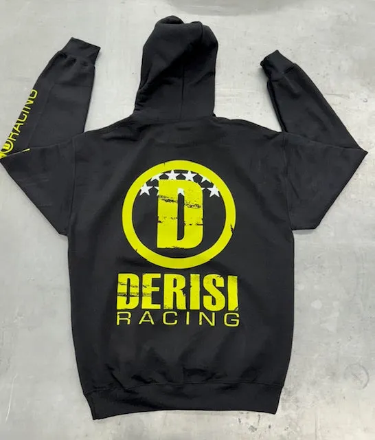 DeRisi Hoodie- Black and Neon Yellow