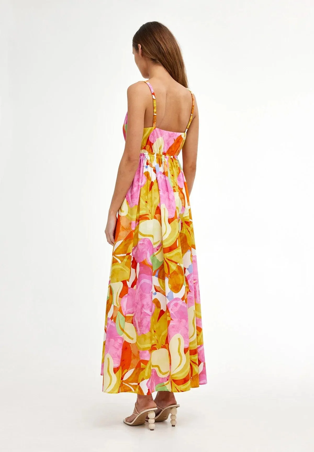 Kinney Camille Dress in Capri Abstract Print - Final Sale