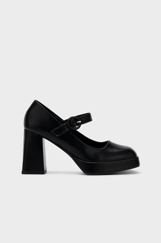 MARY JANE PLATFORM CHUNKY HEEL PUMP