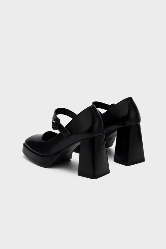 MARY JANE PLATFORM CHUNKY HEEL PUMP