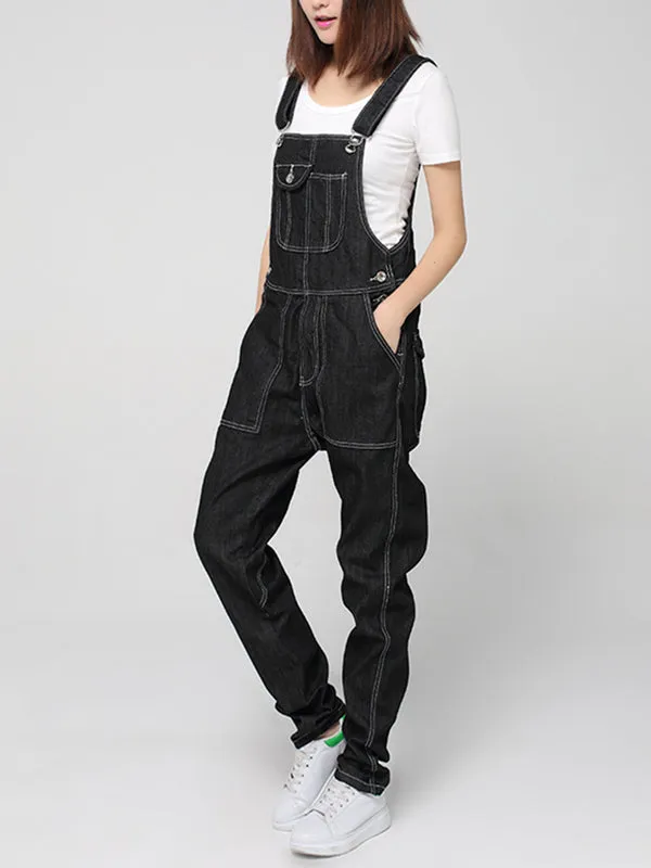 Mid-Rise Straight Leg Overalls (USA ONLY)