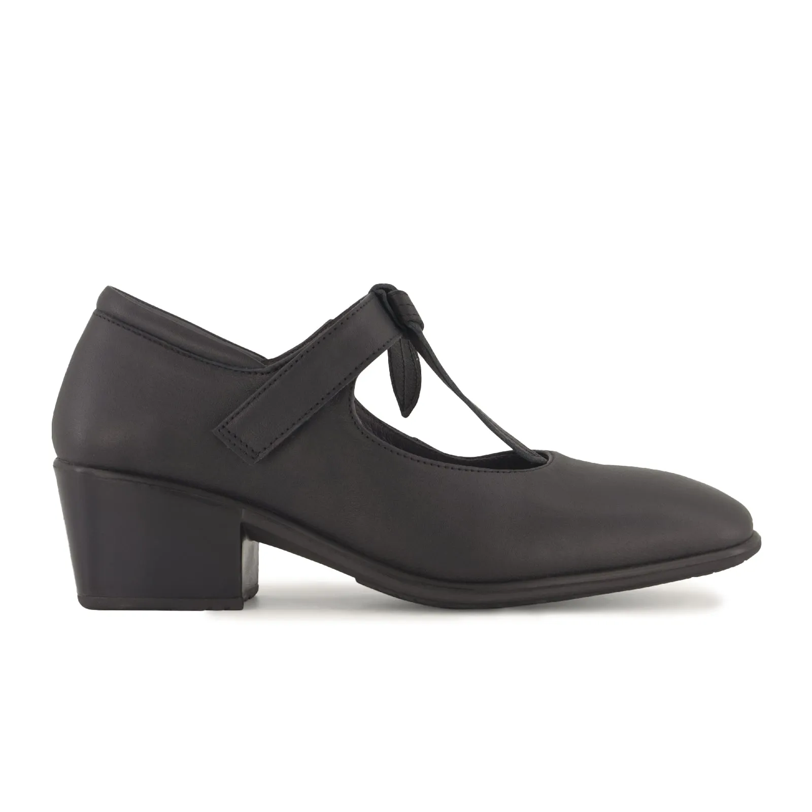 Naot Nobility Heeled Mary Jane (Women) - Jet Black Leather