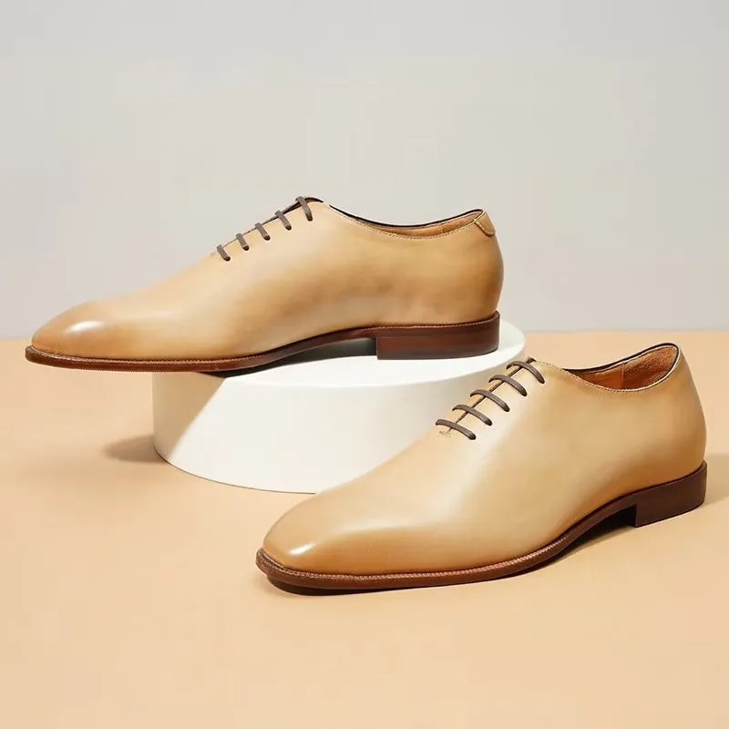 Opulent Exotic Round Toe Oxford Dress Shoes