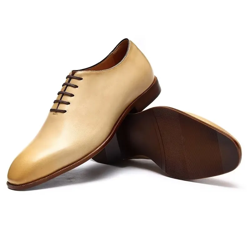 Opulent Exotic Round Toe Oxford Dress Shoes