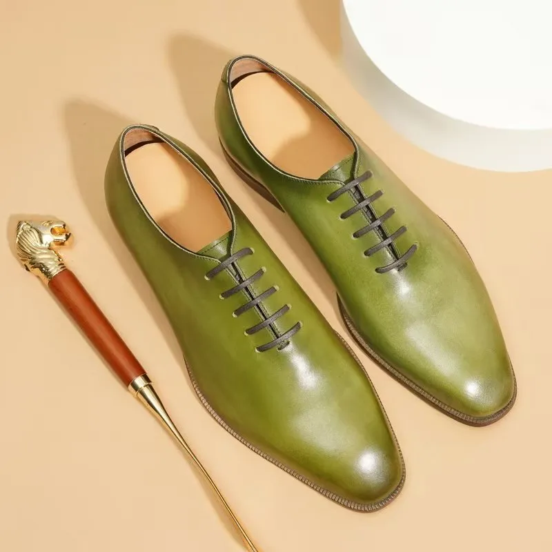 Opulent Exotic Round Toe Oxford Dress Shoes