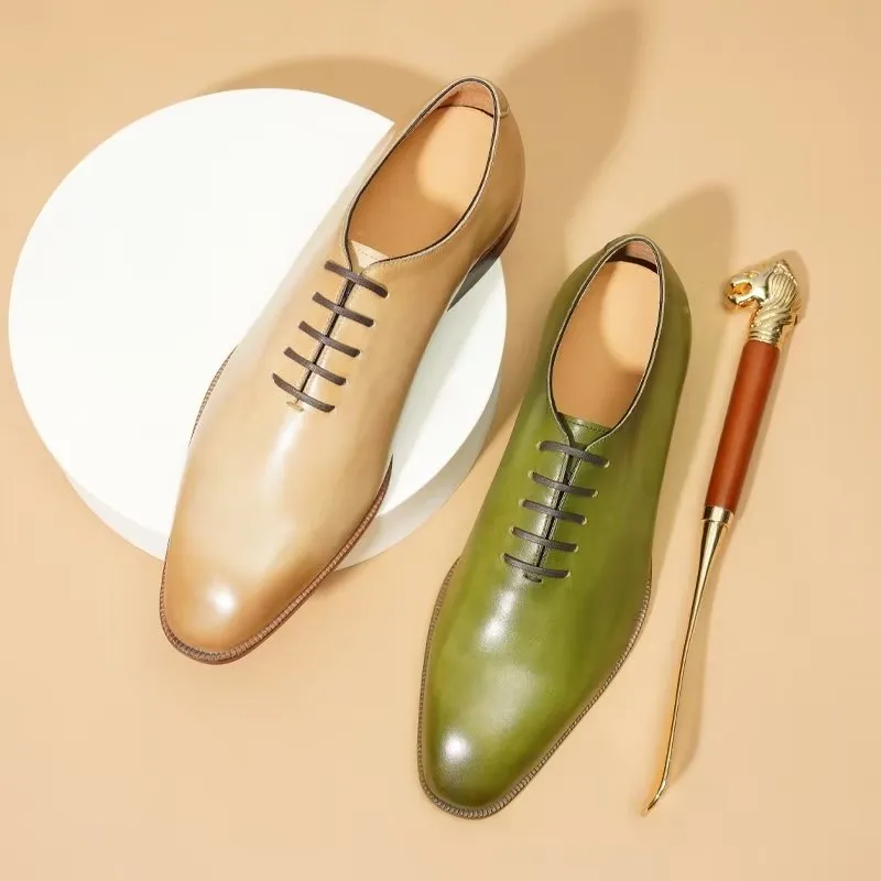 Opulent Exotic Round Toe Oxford Dress Shoes