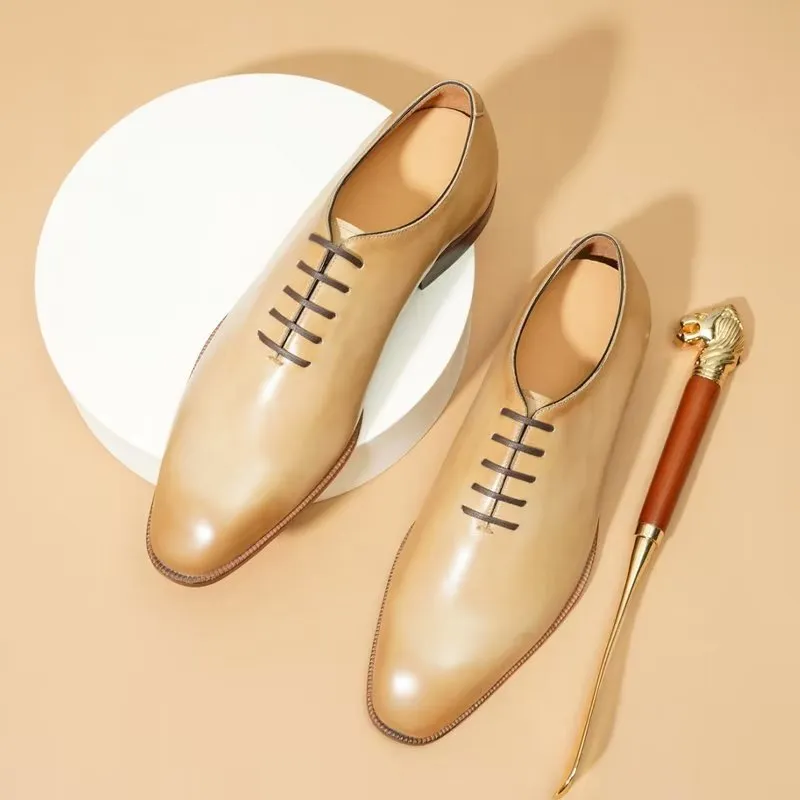 Opulent Exotic Round Toe Oxford Dress Shoes