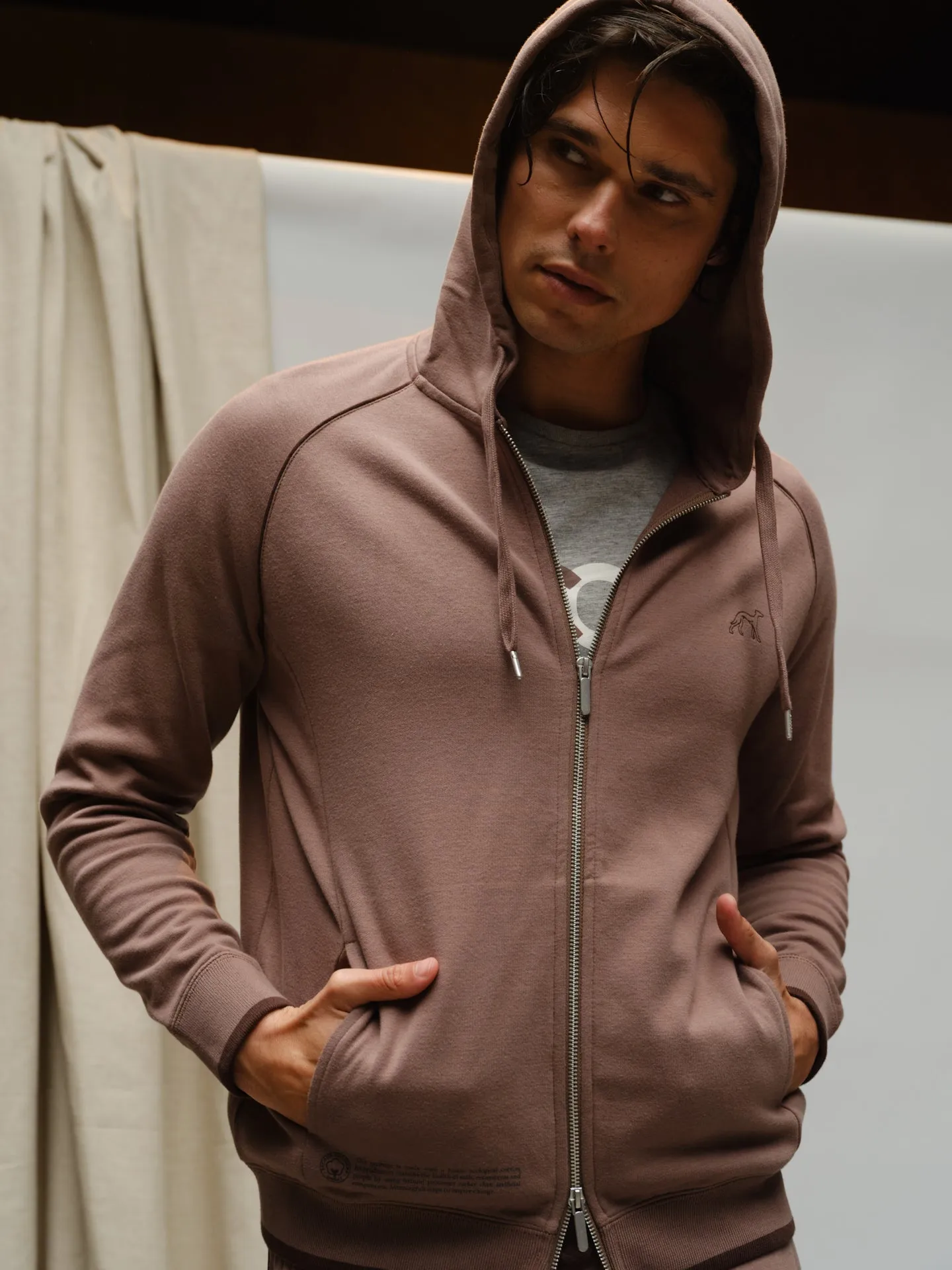 Organic Cotton Capsule Collection zipped hoodie