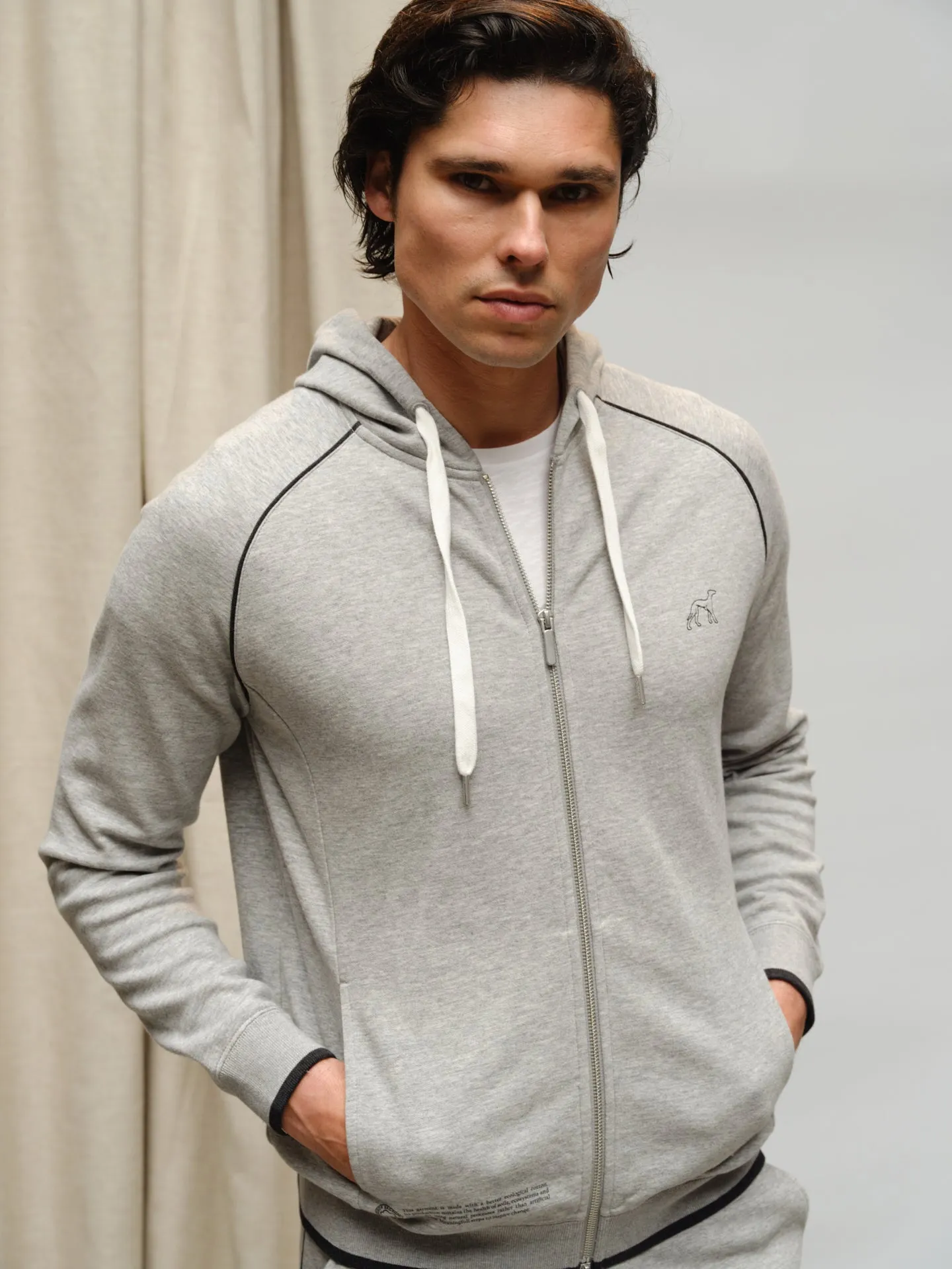 Organic Cotton Capsule Collection zipped hoodie