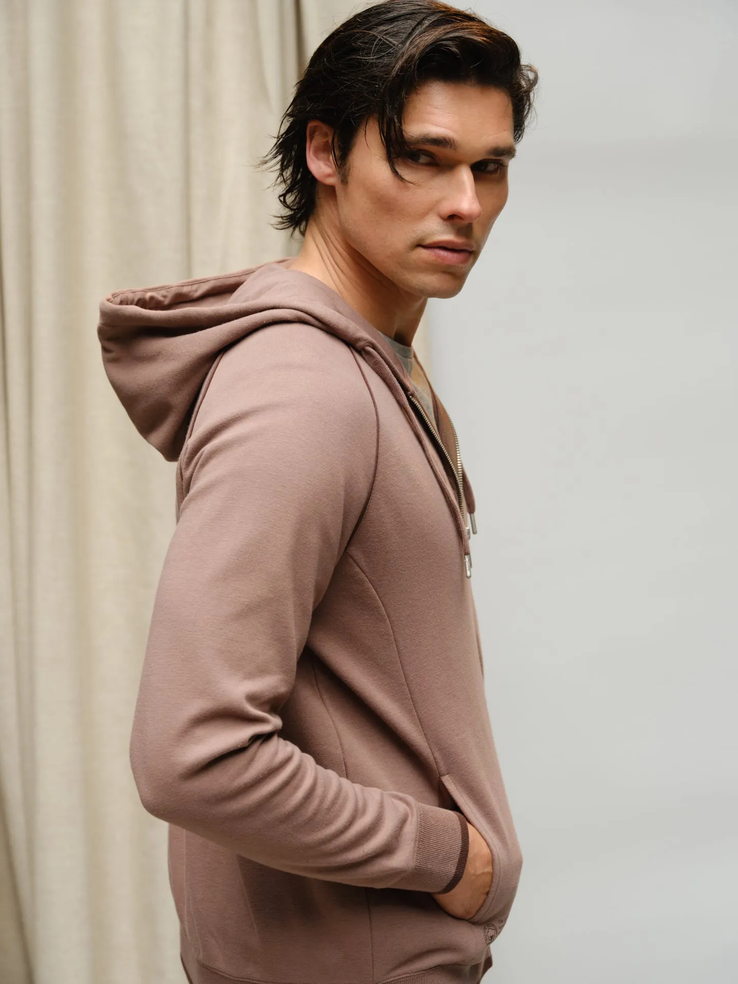 Organic Cotton Capsule Collection zipped hoodie