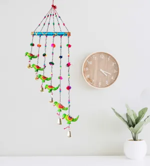 PALPAL Wind Chimes for Home Decoration Showpiece Office Wall Hangings Door Window Paper Mache 80cm (Multicolor)