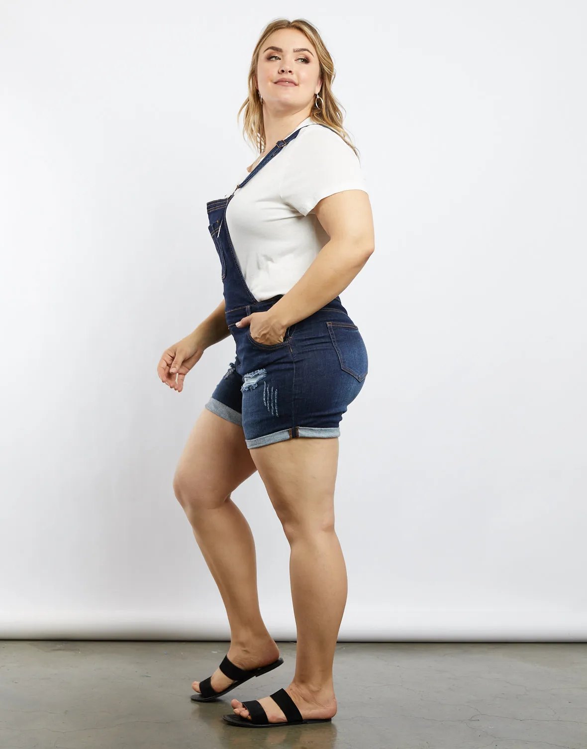 Plus Size Avery Denim Overalls