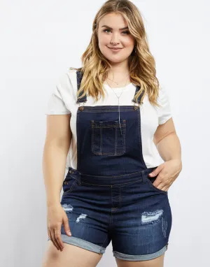 Plus Size Avery Denim Overalls