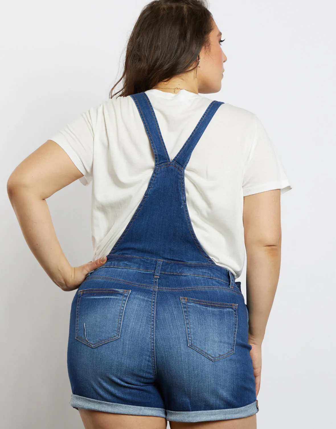 Plus Size Avery Denim Overalls