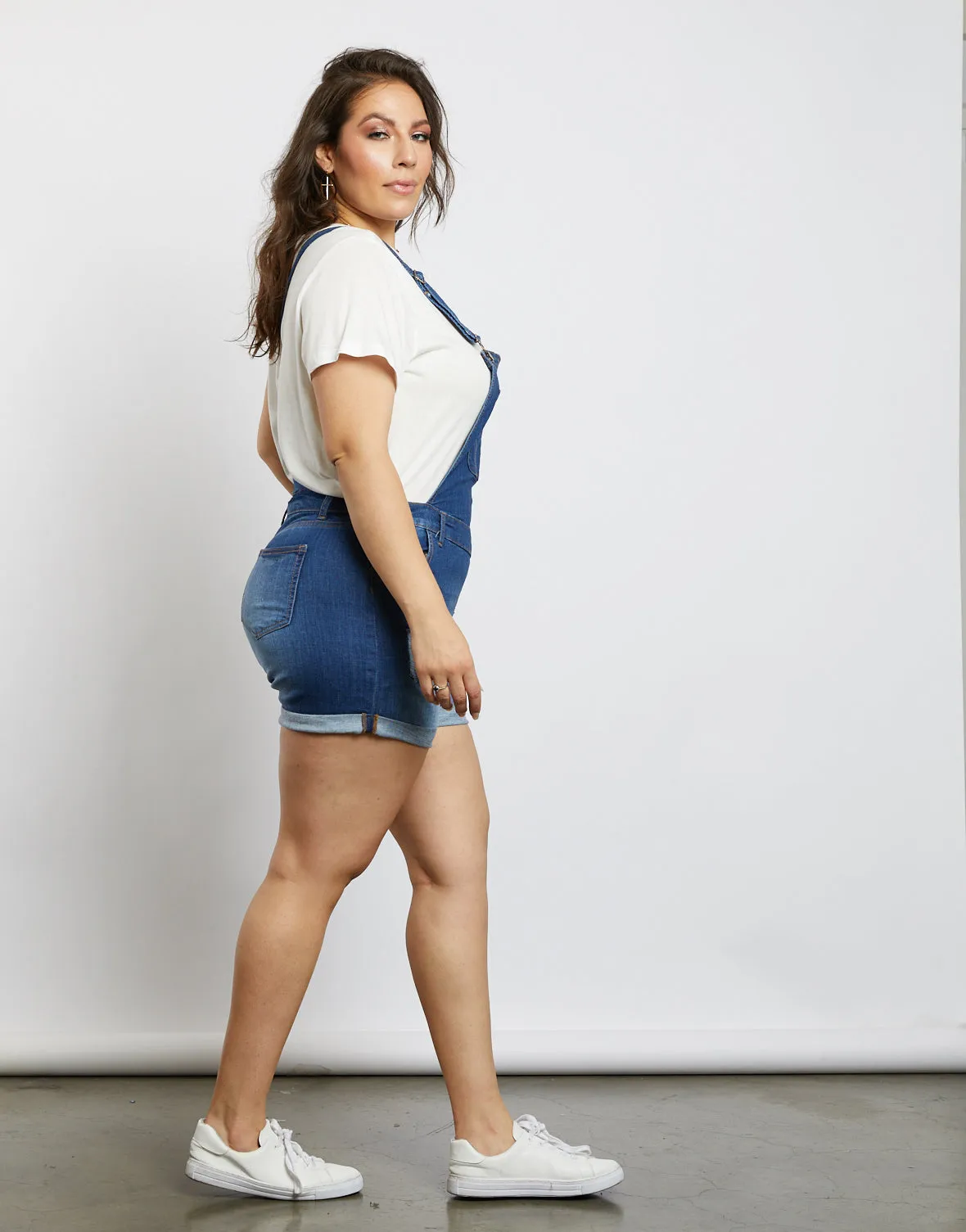 Plus Size Avery Denim Overalls