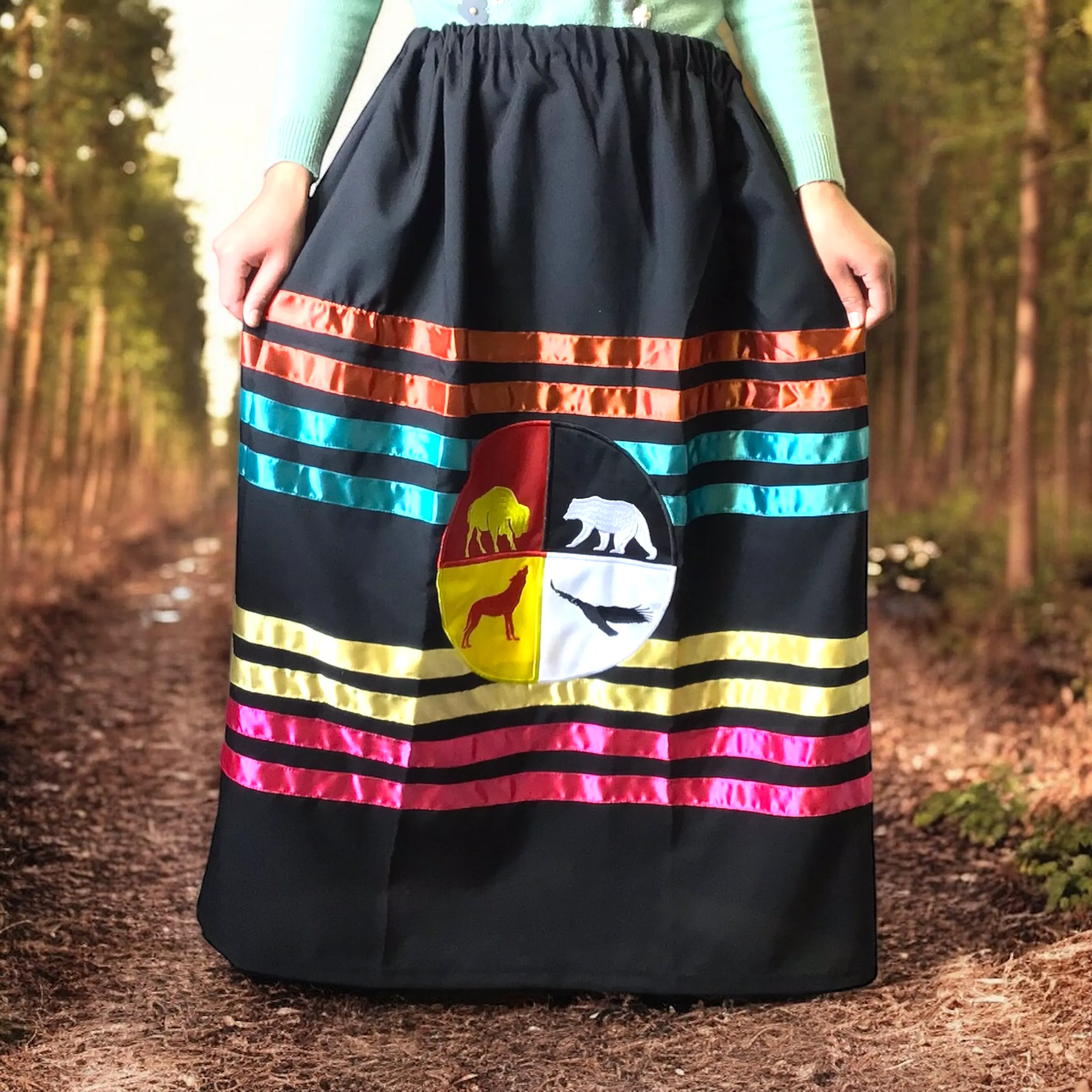 Ribbon skirt Medicine Wheel