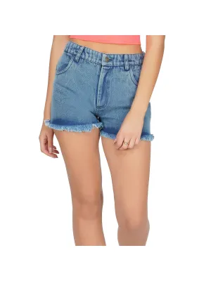 SLAY. Women's Ripped Straight Leg Shorts