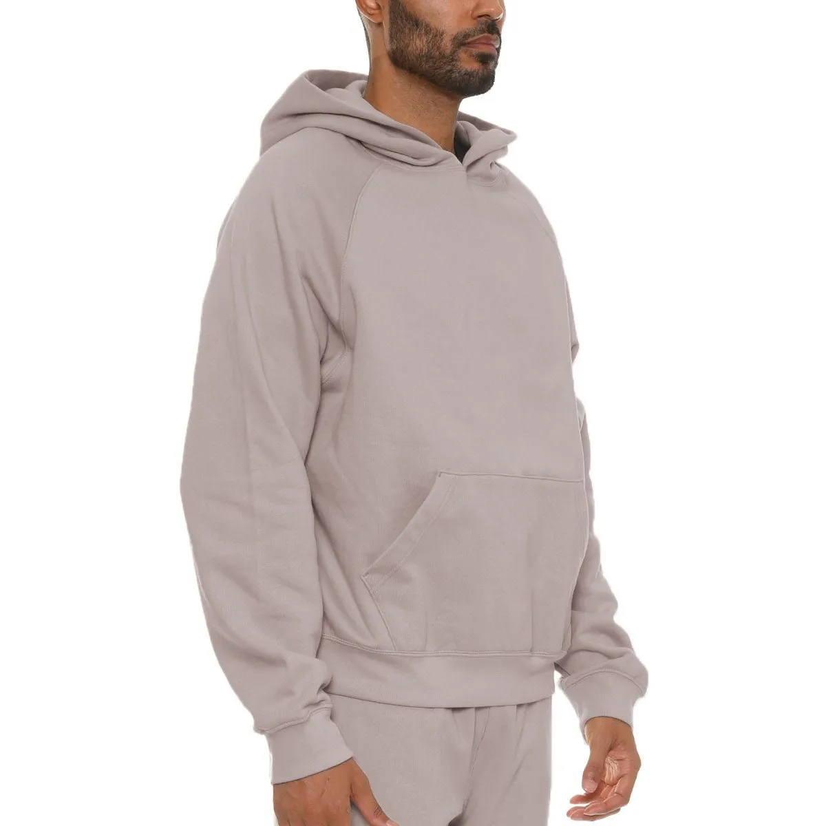 Taupe Pure Cotton Hoodie