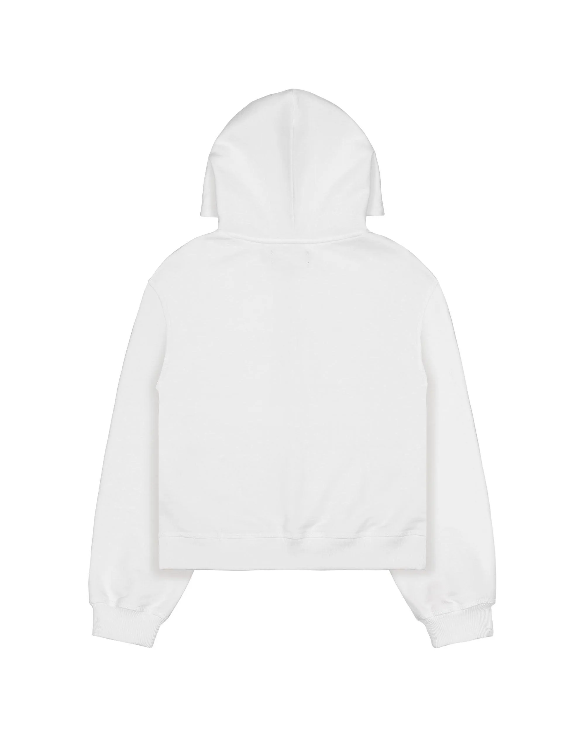 White Jessica Zip Hoodie